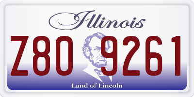 IL license plate Z809261