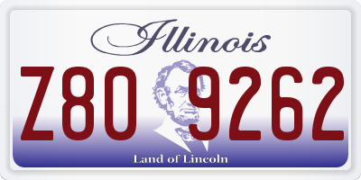 IL license plate Z809262