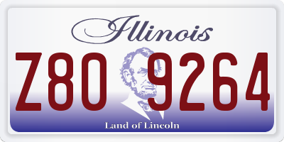 IL license plate Z809264