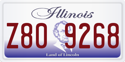 IL license plate Z809268