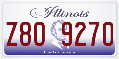 IL license plate Z809270