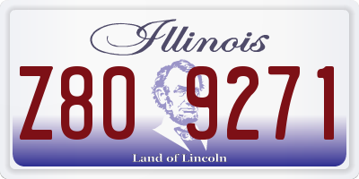 IL license plate Z809271