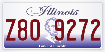 IL license plate Z809272