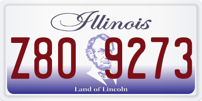 IL license plate Z809273