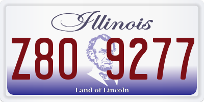 IL license plate Z809277