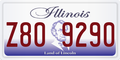 IL license plate Z809290