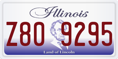 IL license plate Z809295