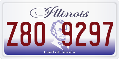 IL license plate Z809297