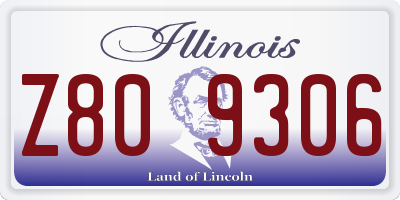 IL license plate Z809306