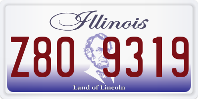 IL license plate Z809319