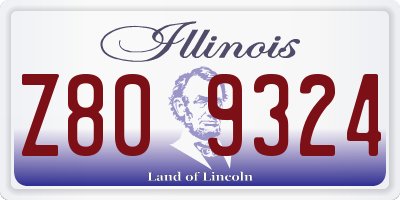 IL license plate Z809324