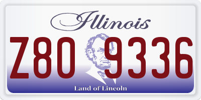 IL license plate Z809336