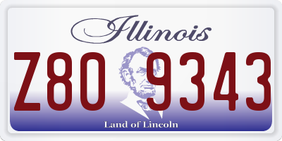 IL license plate Z809343