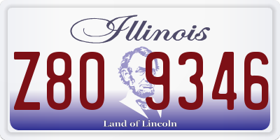 IL license plate Z809346
