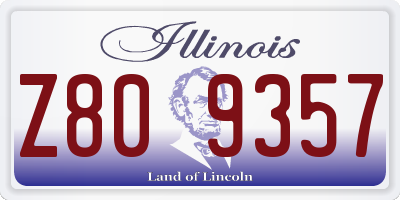 IL license plate Z809357