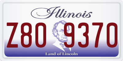 IL license plate Z809370