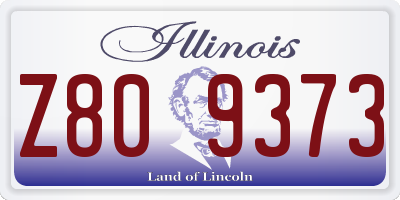 IL license plate Z809373