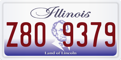 IL license plate Z809379