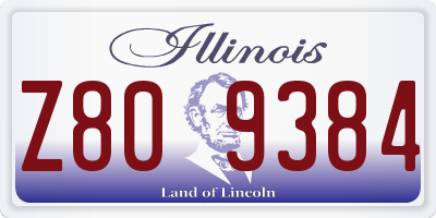 IL license plate Z809384