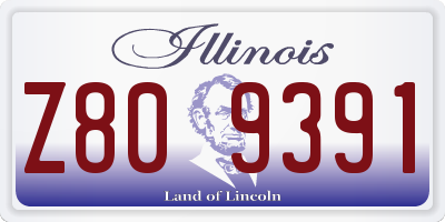 IL license plate Z809391