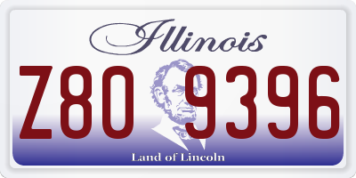IL license plate Z809396