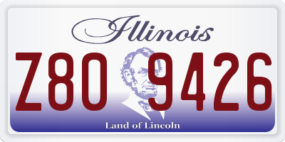 IL license plate Z809426