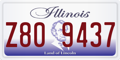 IL license plate Z809437