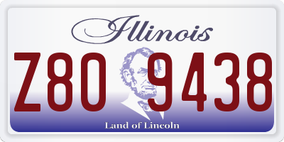 IL license plate Z809438