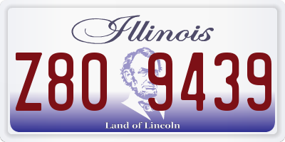 IL license plate Z809439