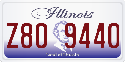 IL license plate Z809440