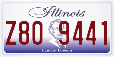 IL license plate Z809441
