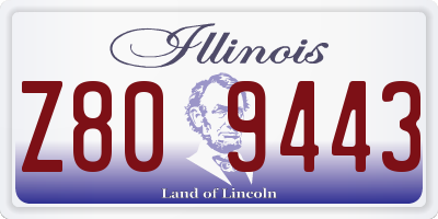 IL license plate Z809443
