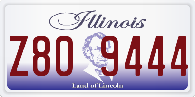 IL license plate Z809444