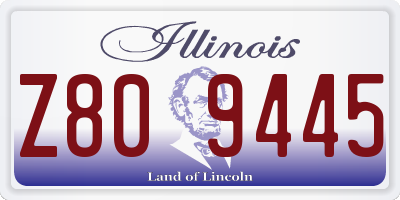 IL license plate Z809445