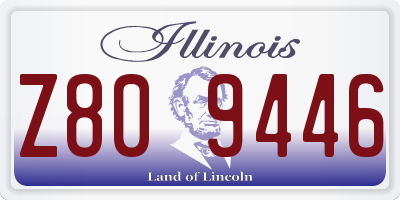 IL license plate Z809446