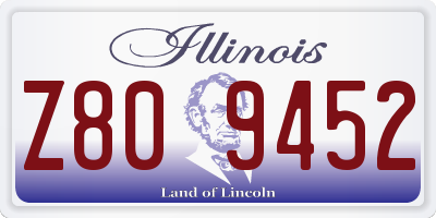 IL license plate Z809452