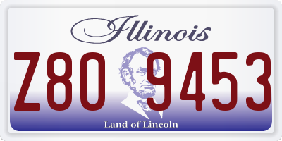 IL license plate Z809453