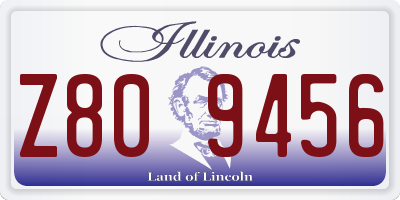 IL license plate Z809456