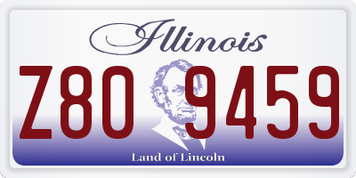 IL license plate Z809459