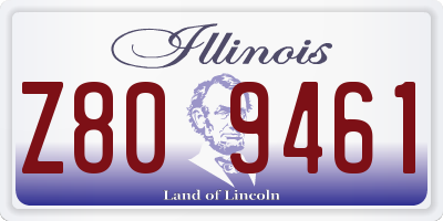 IL license plate Z809461