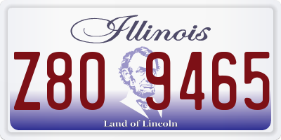 IL license plate Z809465