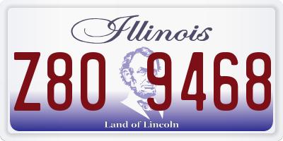 IL license plate Z809468