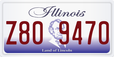 IL license plate Z809470