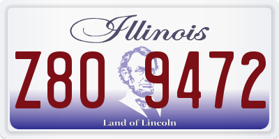 IL license plate Z809472