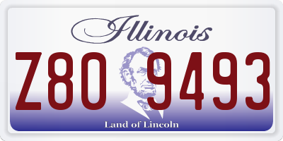 IL license plate Z809493