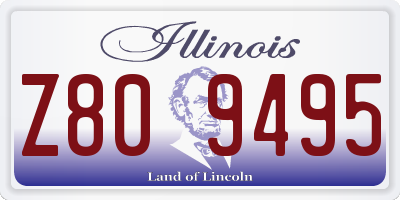 IL license plate Z809495
