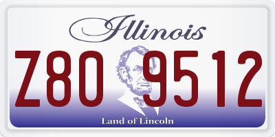 IL license plate Z809512