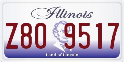 IL license plate Z809517