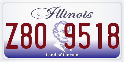 IL license plate Z809518