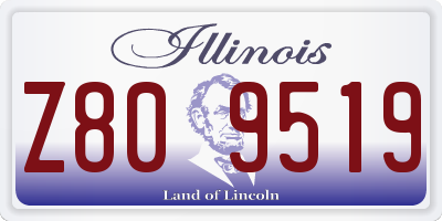 IL license plate Z809519